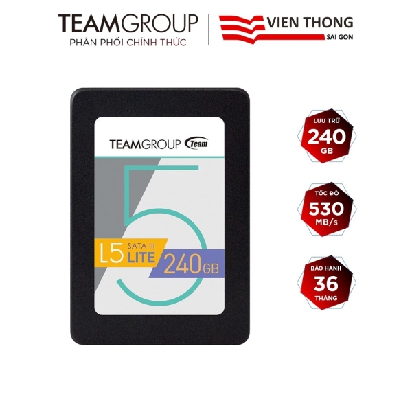 ✒  Ổ cứng SSD Team Group L5 LITE 240GB 2.5  7mm Sata III