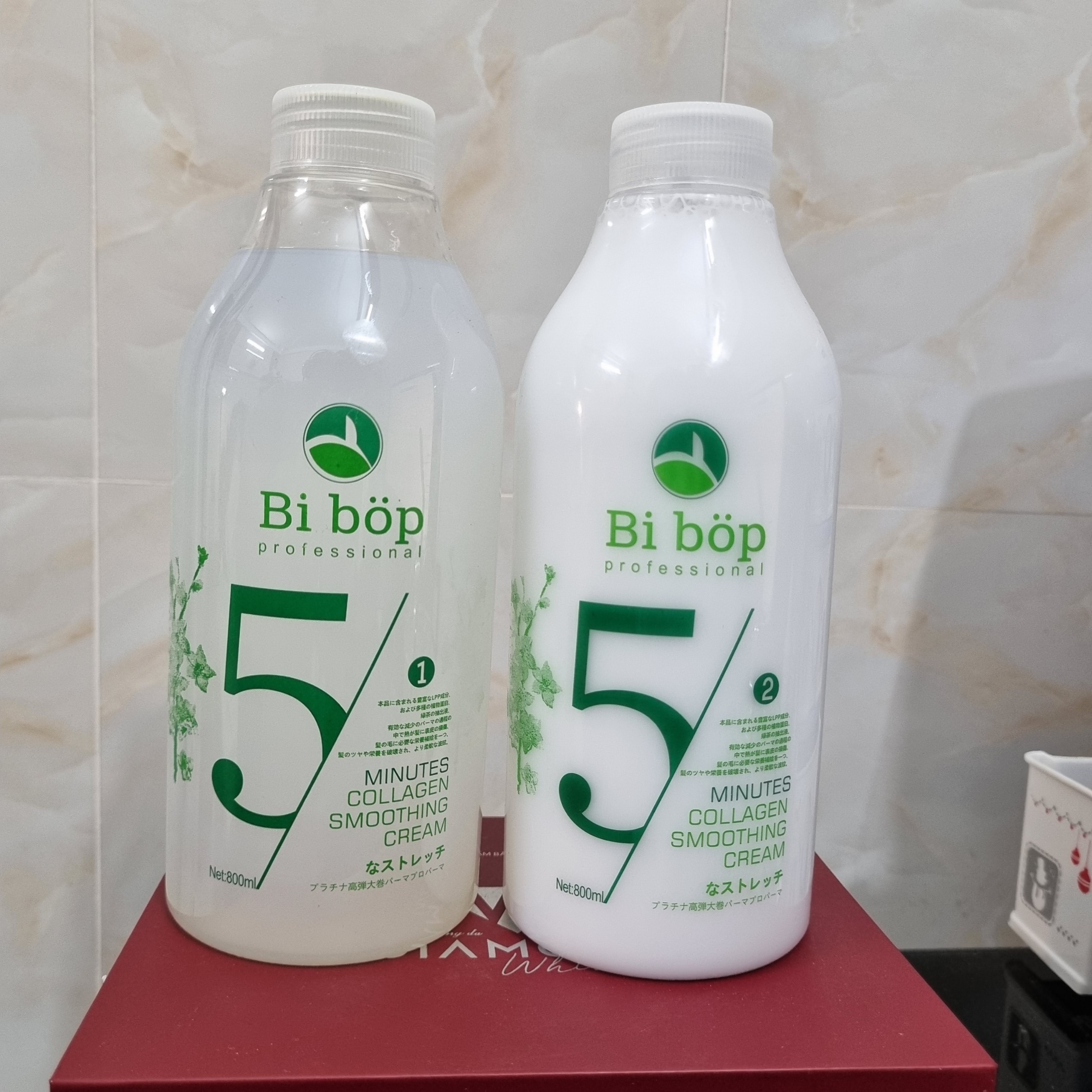 Thuốc Uốn Lạnh , Thuốc Dập 800ml - [FreeShip Max] - Thuốc Uốn Tóc BiBop Số 1 , 2 ( Misaka store )