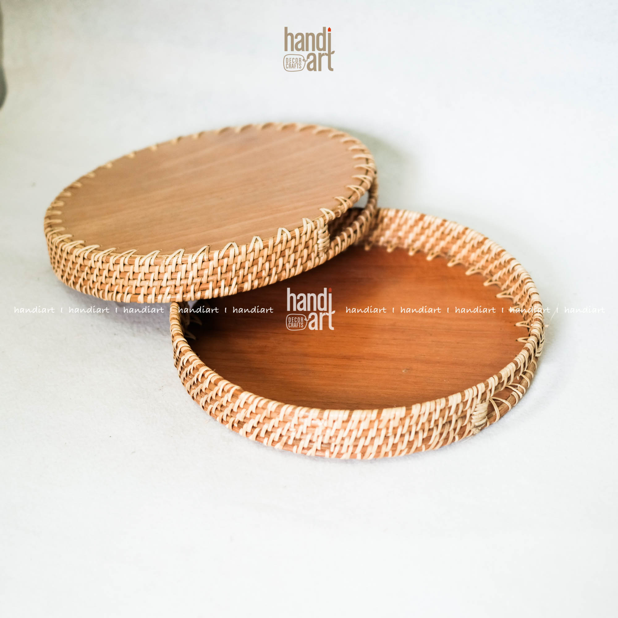 Tray rattan round shape, round rattan tray