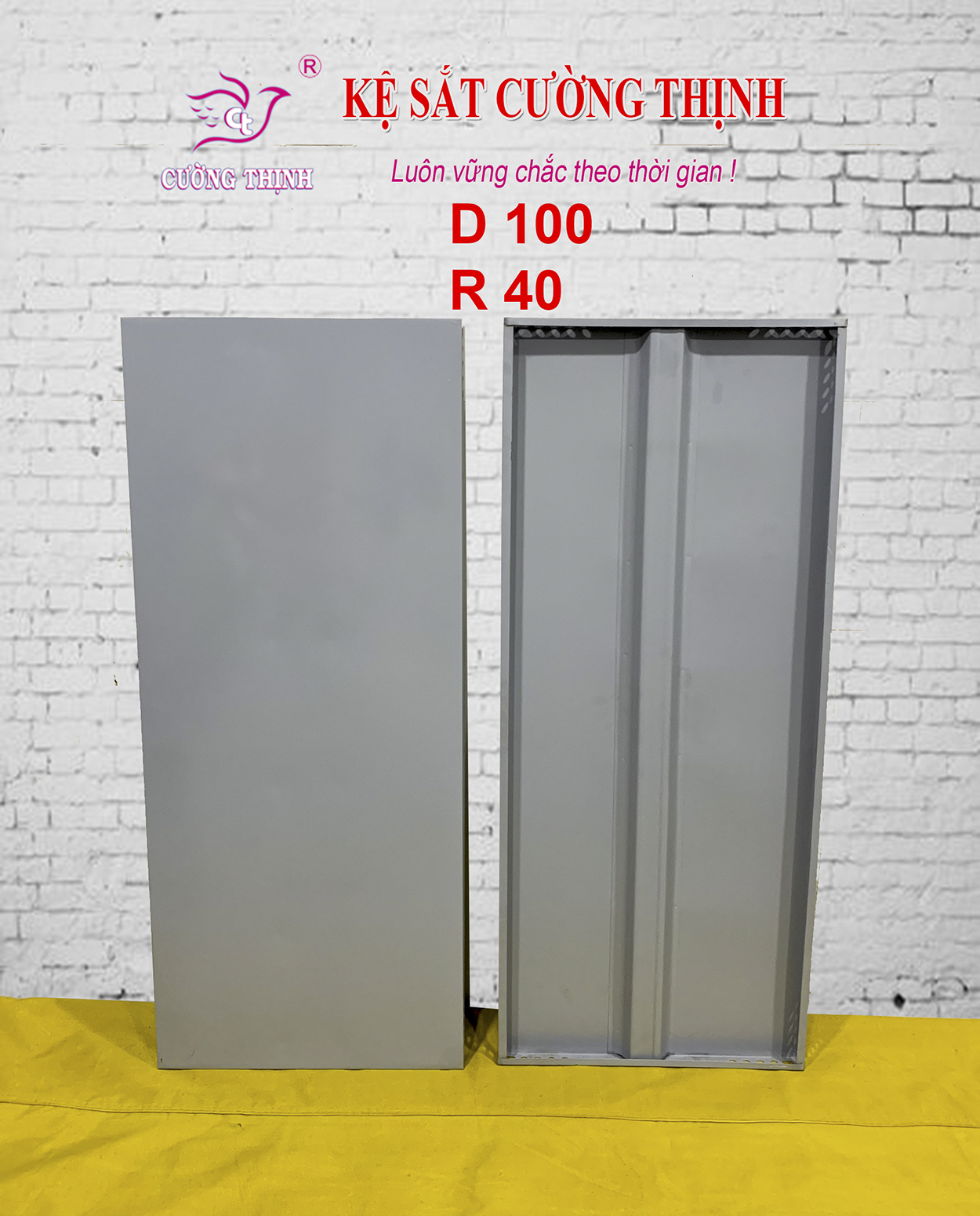 Mâm sắt 40 x 100cm, lắp ráp kệ sắt, kệ v lỗ..