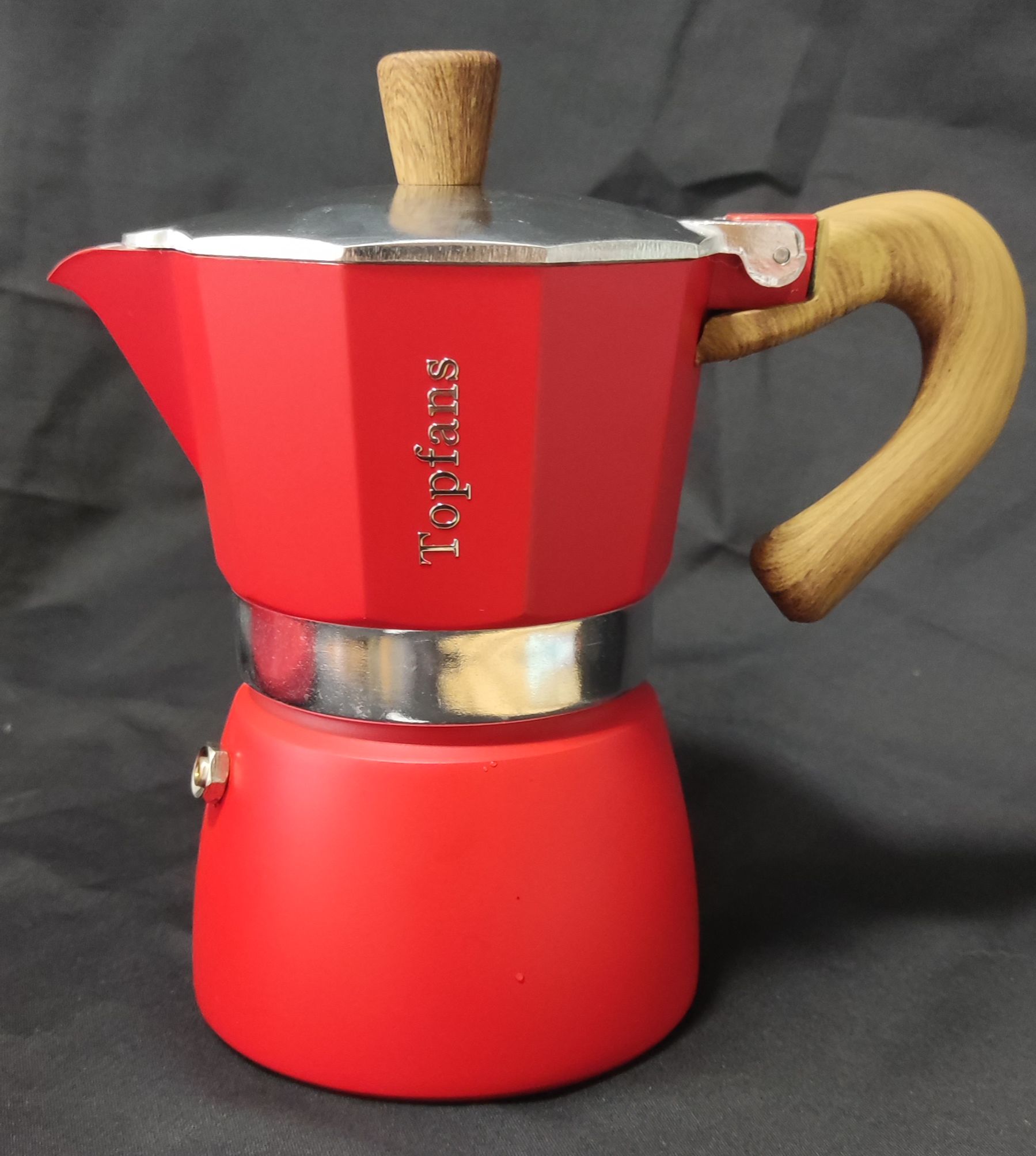 Bình pha cà phê moka Topfans 150ml kiểu Ý kèm bếp điện