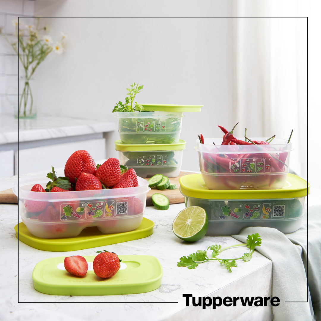 Bộ hộp trữ mát có nút hô hấp Ventsmart Five Star - Tupperware