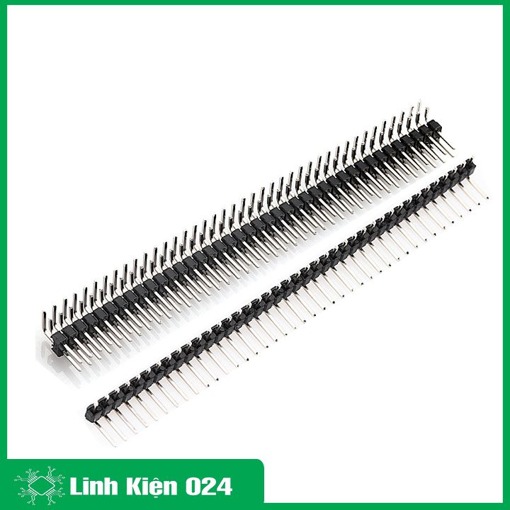 Hàng rào jump đực đơn / đôi 2.54mm cong đứng 40P