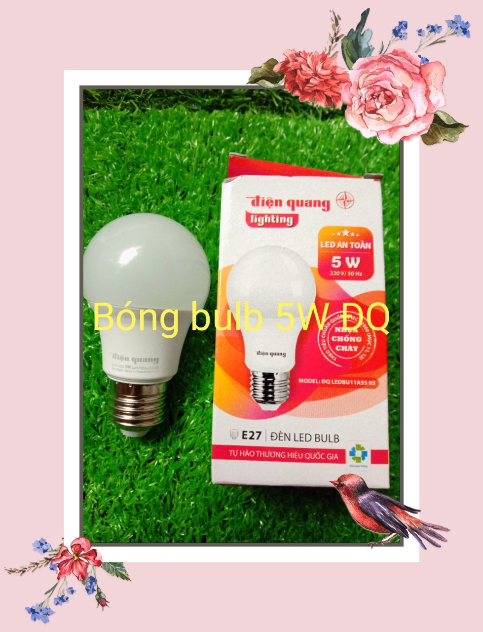 Combo 3 bóng đèn LED 5w-7w-9w Điện Quang