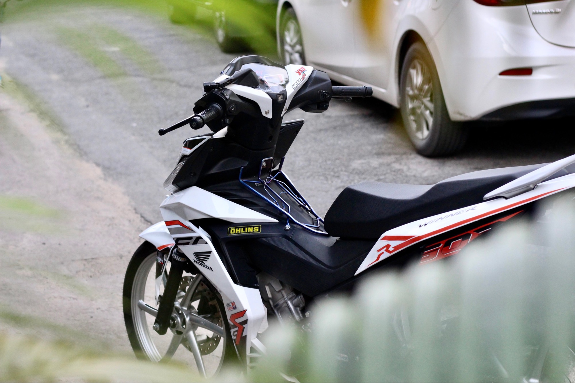 Tem rời Winner 150 dán xe trắng