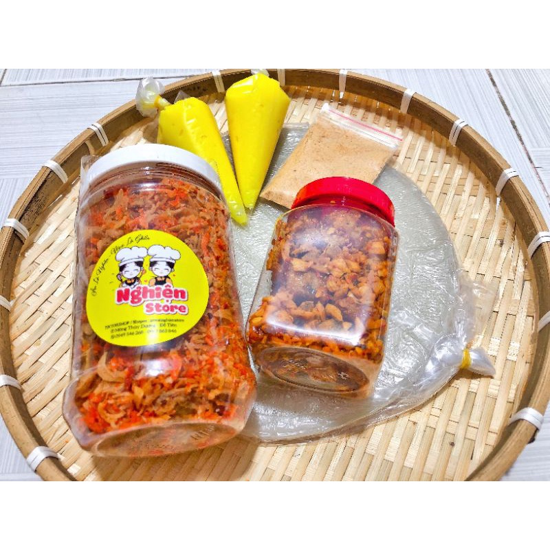 [Combo Tóp mỡ] 250gr bánh tráng phơi sương kèm ruốc hành phi