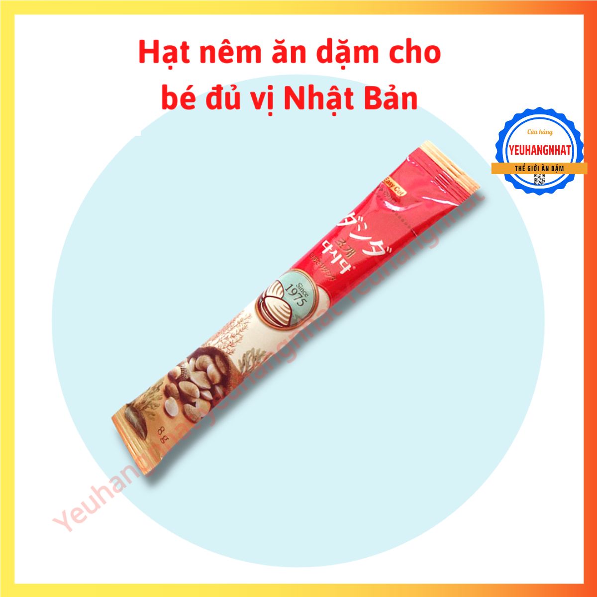 Hạt nêm tách gói lẻ - Hạt nêm cho bé Nhật bản [Gemie Store]