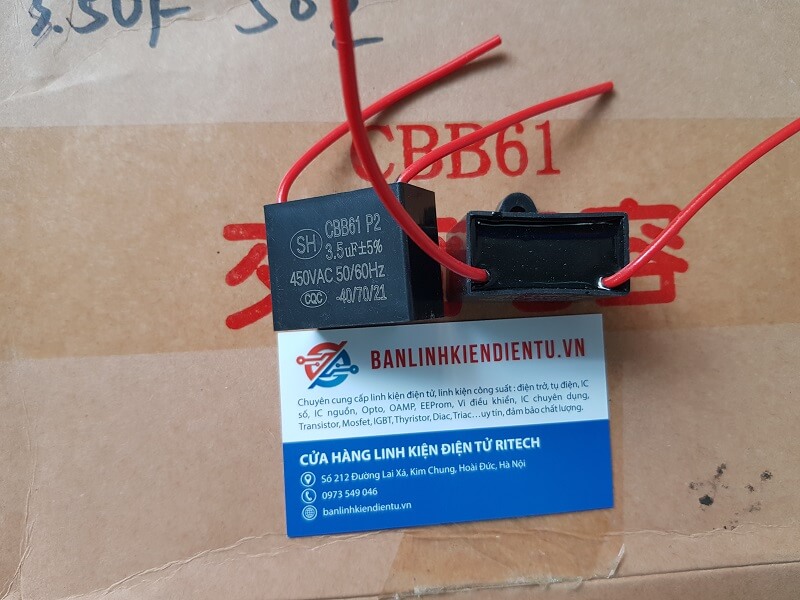 Tụ quạt 3.5uf 450v cbb61