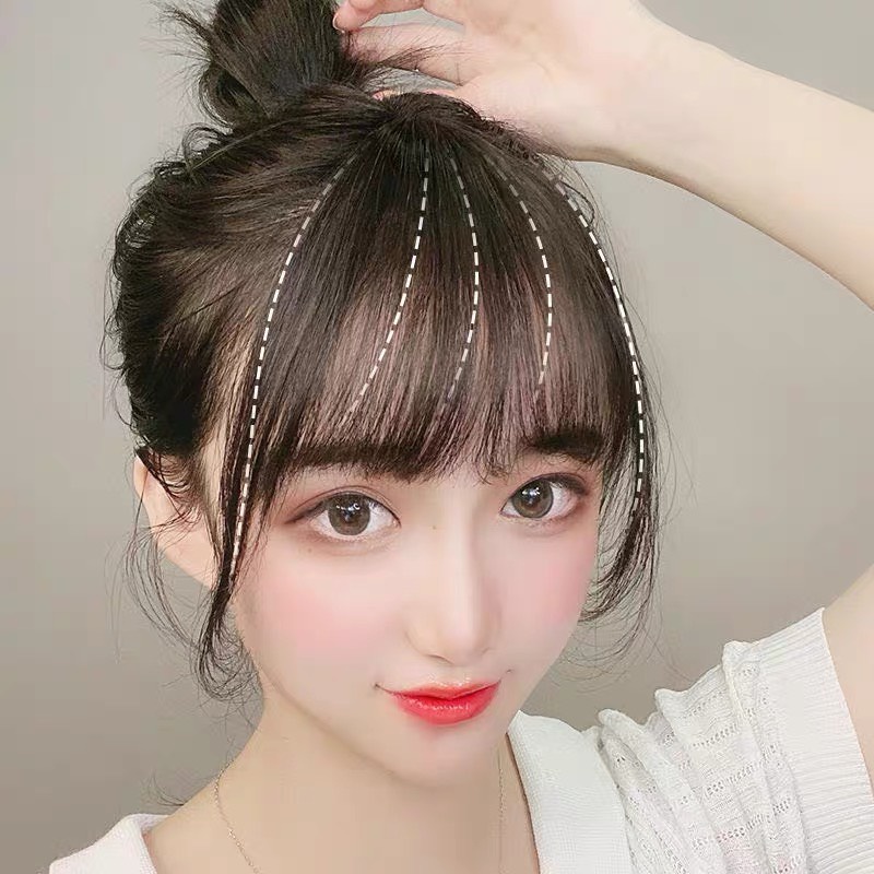 Tóc mái thưa hàn quốc , làm bằng tóc tơ.