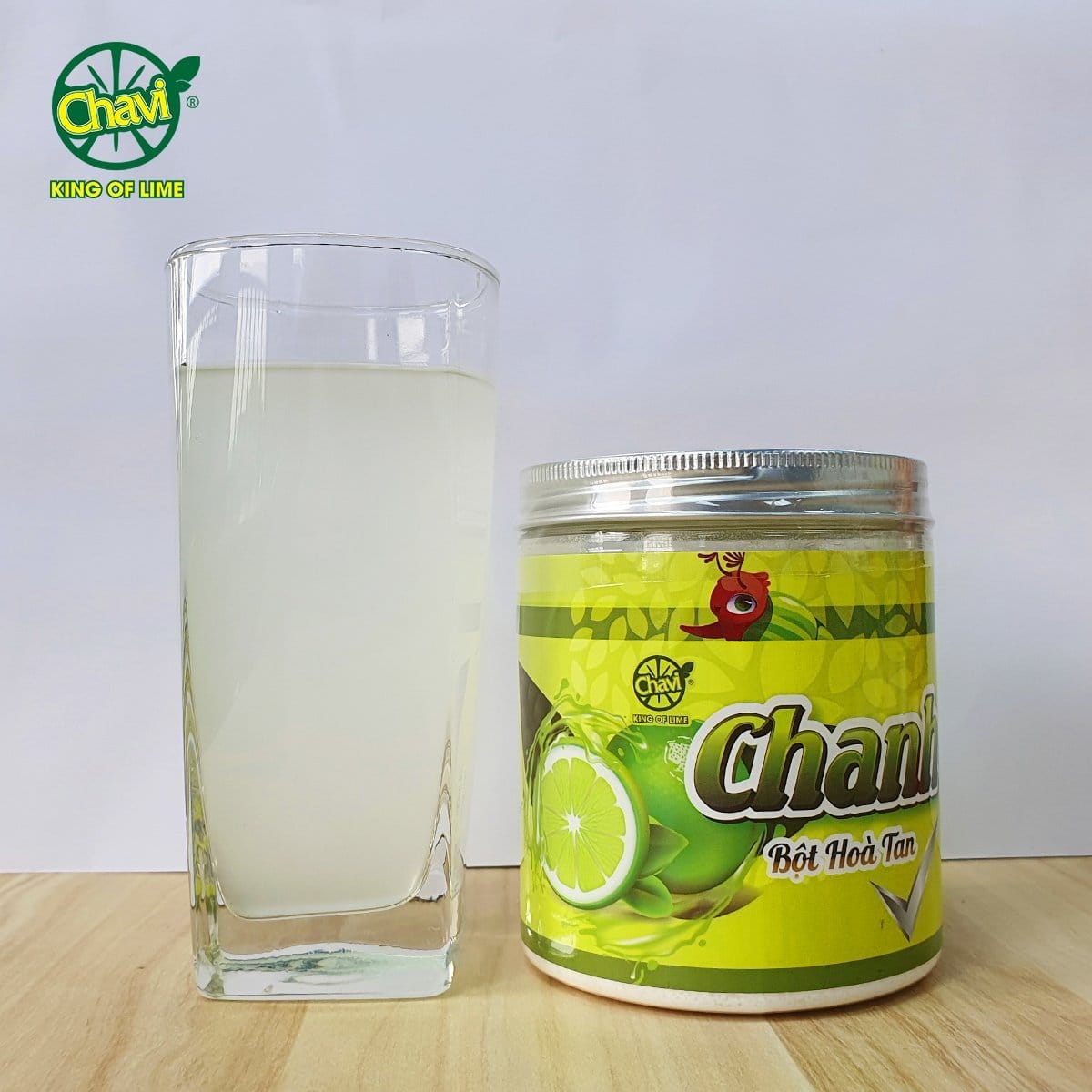 FreeShip-Bột quả chanh hòa tan Chavi Long An 400g