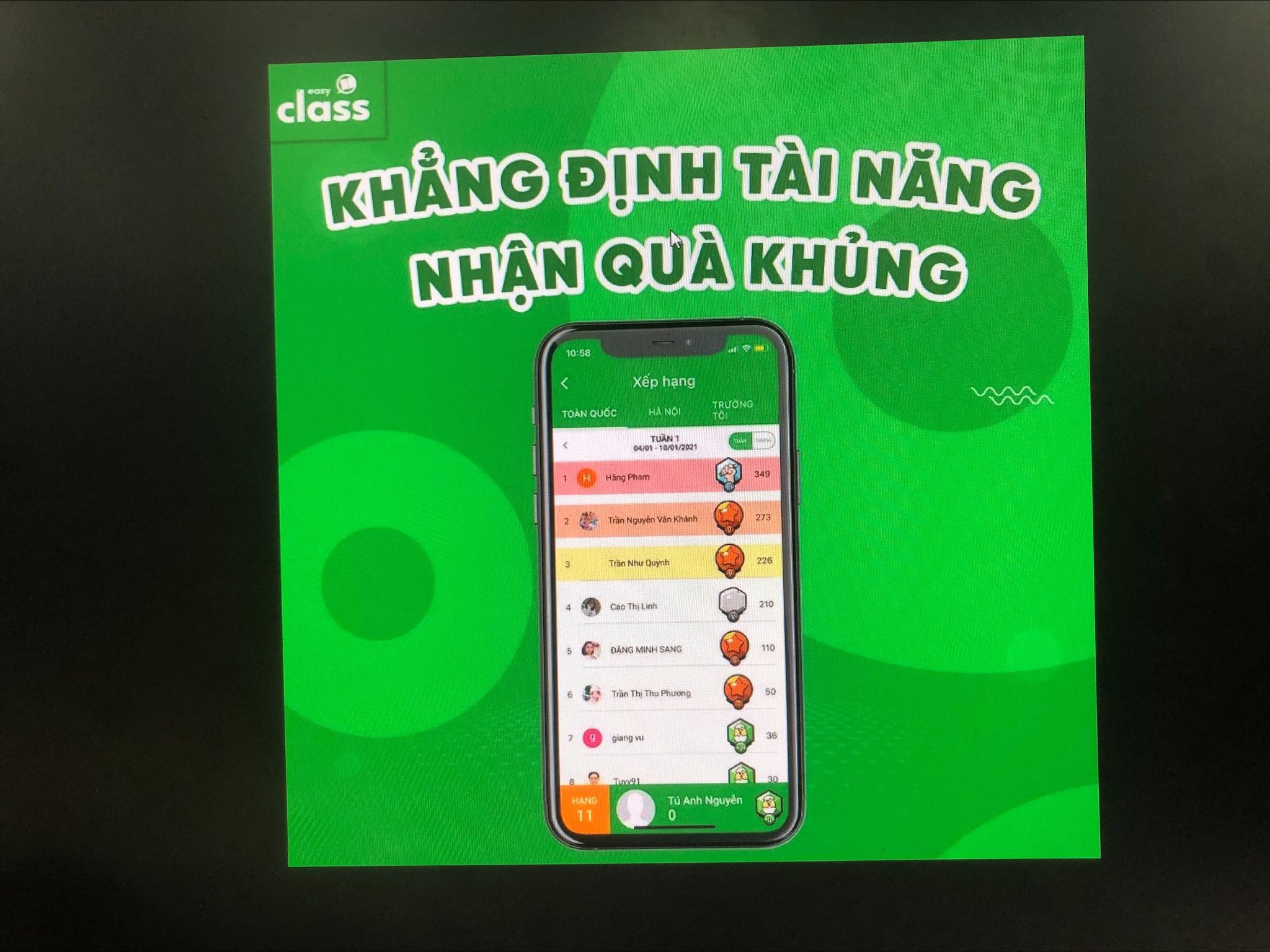 Thẻ học tiếng anh trọn đời Easy Class