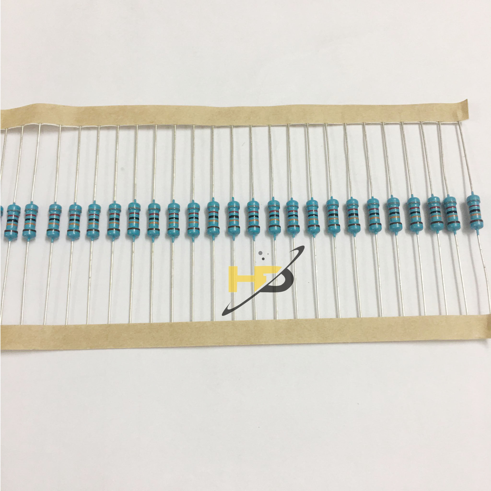 Bộ 50 Con Điện Trở 820K 1/2W 1% Chân Đồng Dùng Cho Mạch Bếp Từ