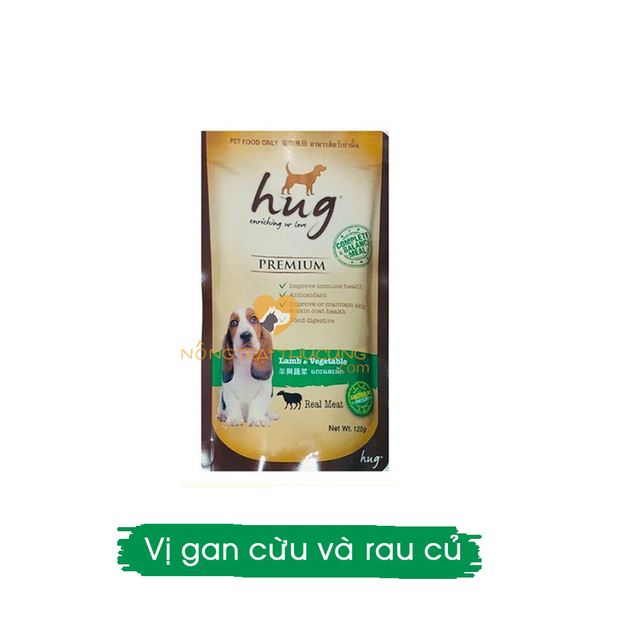 PATE HUG CHO CHÓ MỌI LỨA TUỔI GÓI 120G - Nhiều Vị - [Nông Trại Thú Cưng]
