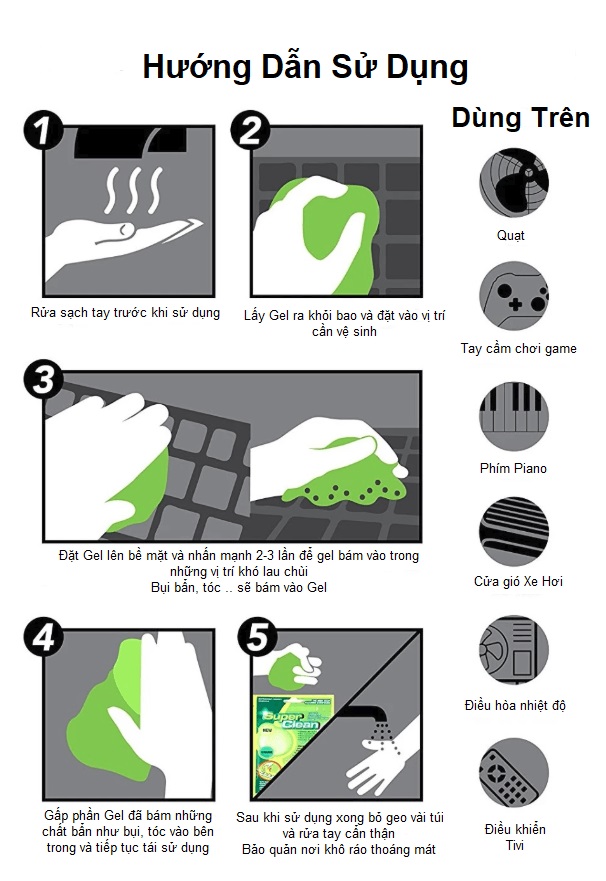 GEL VỆ SINH ĐA NĂNG SUPER CLEAN