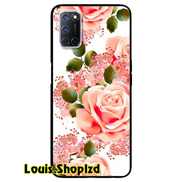 Ốp lưng dành cho oppo a52 / a72 / a92 mẫu hoa hồng nhạt