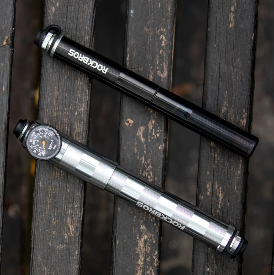 Rockbros Bơm mini Xe đạp Có đồng hồ đo áp suất