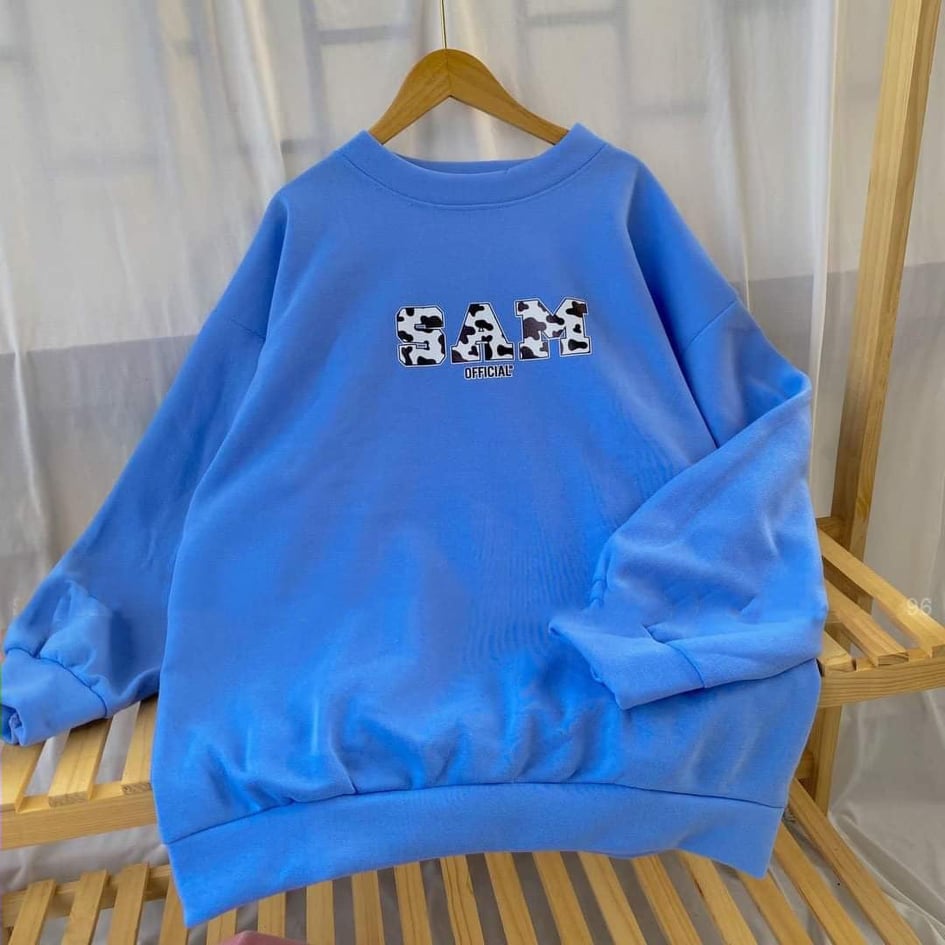 LAZ [ FREE SHIP MAX ] ÁO  sweater in chữ SAM (trọng lượng từ 40kg đến 70kg )