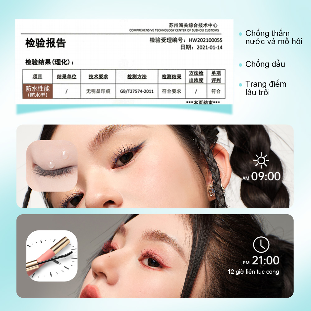 Đế Lông Mi Pháo Hoa UKISS, Tạo Kiểu Tóc Lỏng Không Thấm Nước