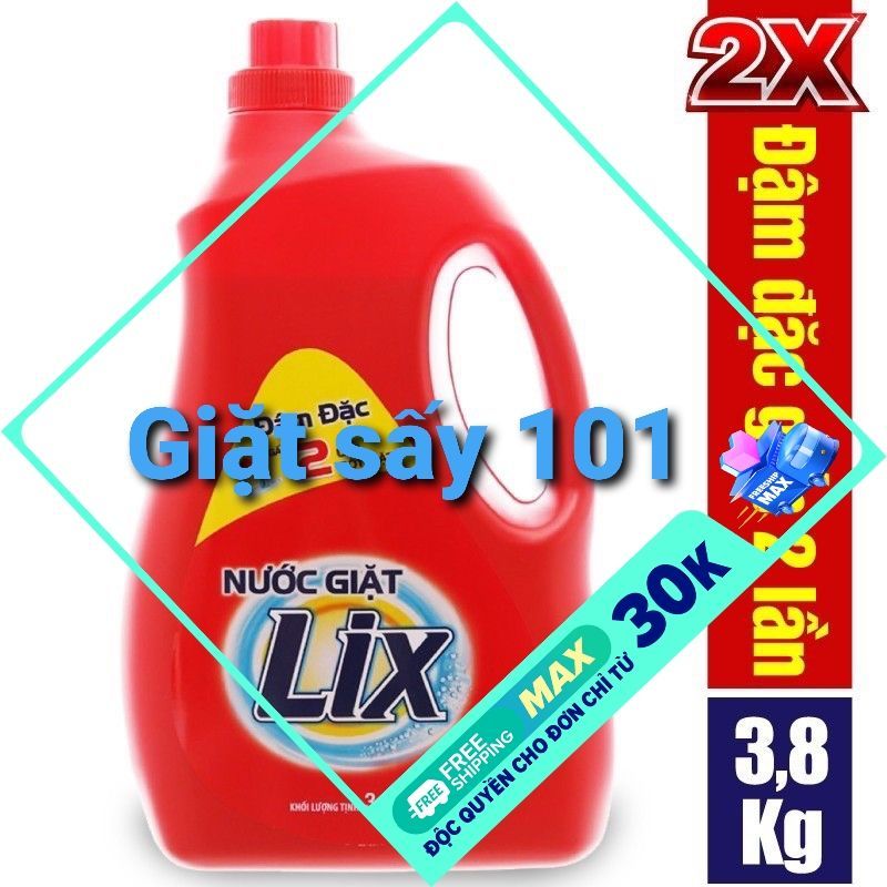 Nước giặt Lix 3,8Kg