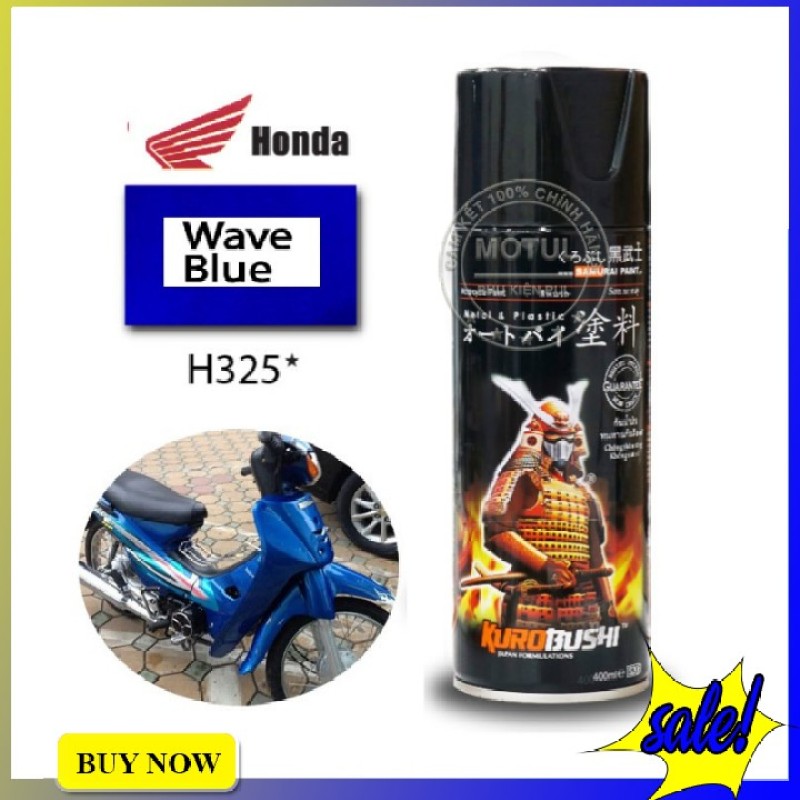 Sơn Xịt Samurai Màu Xanh Dương Wave H325* Chính Hãng Làm Đẹp Xe