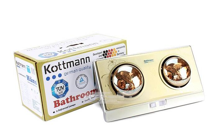 Đèn sưởi nhà tắm Kotman 3 bóng 2 bóng - bảo hành 3 năm