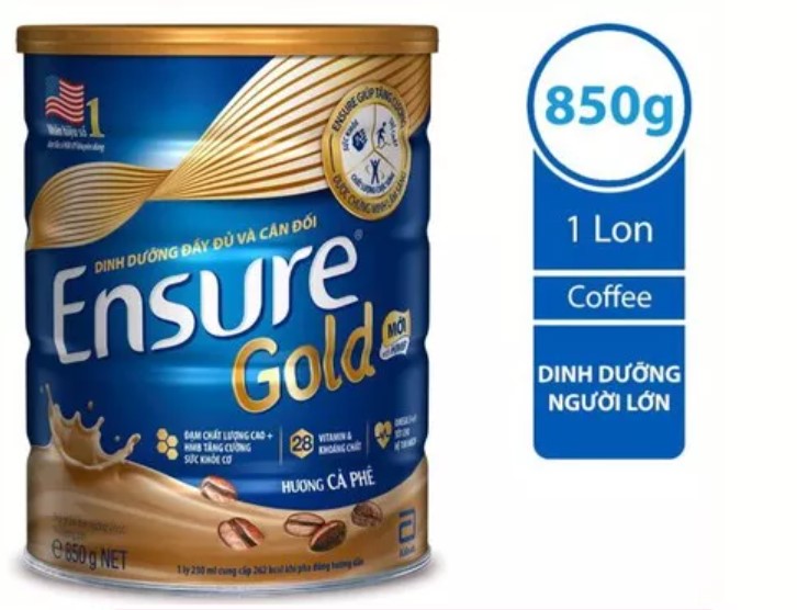 Sữa bột Ensure Gold hương Cà phê 850g