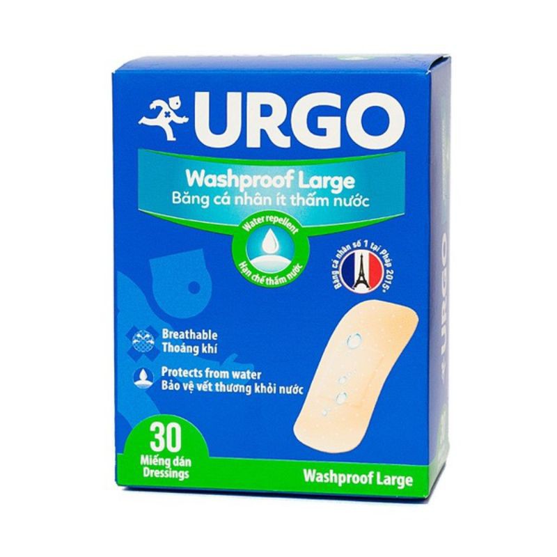 Băng cá nhân Urgo - Washproof Large