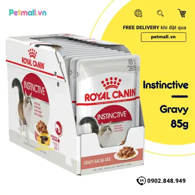 [HCM]Pate mèo Royal Canin Instinctive Gravy 85g - Hộp 12 gói