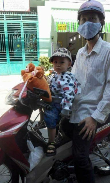 Ghế ngồi xe máy số cho bé  có dựa vòng (các loại xe số)