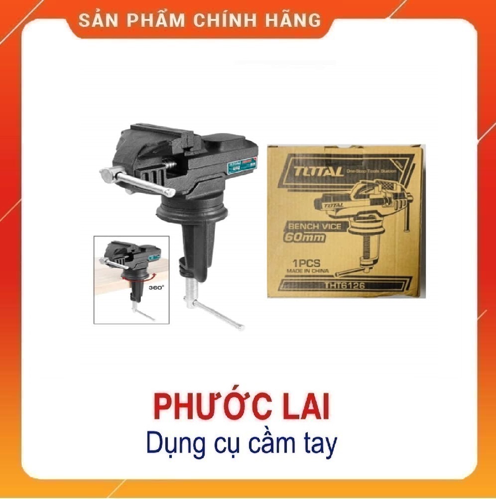 Êtô kẹp bàn 60mm Total THT6126