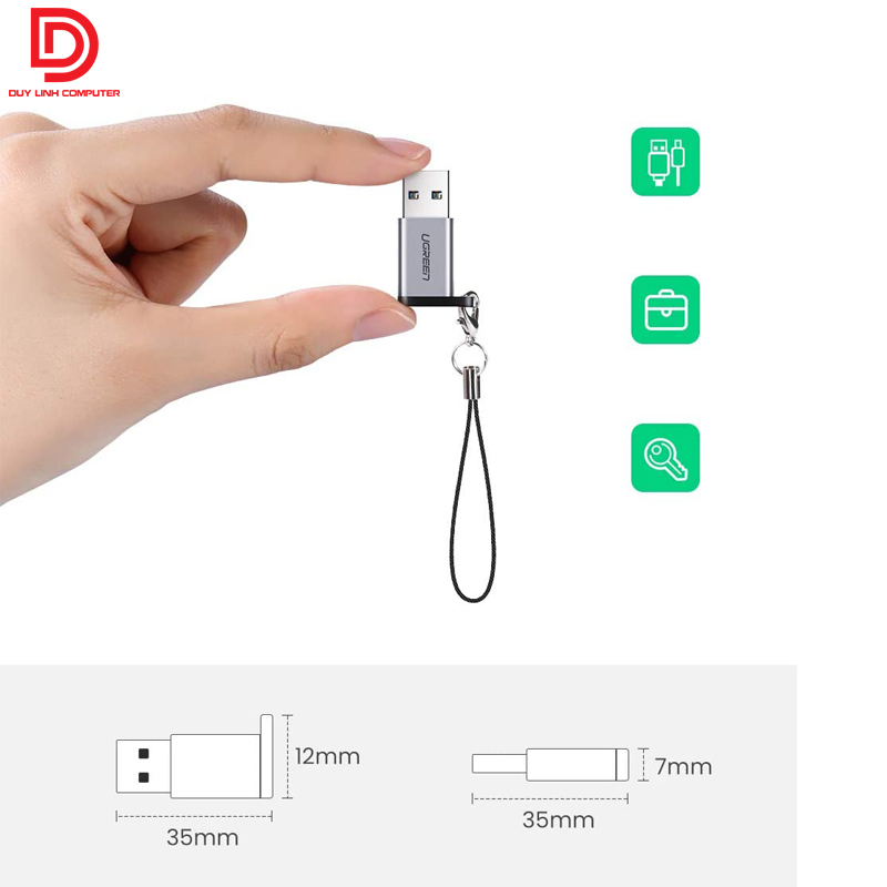Đầu chuyển đổi USB 3.0 sang USB Type C Ugreen 50533
