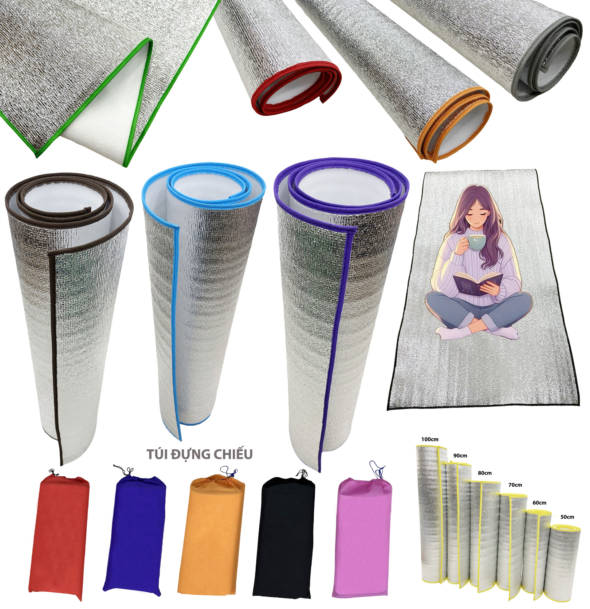 [ Kho chiếu sỉ ] Chiếu ngủ văn phòng - chiếu bạc êm ái [ loại dày 3.5ly] - Chọn loại