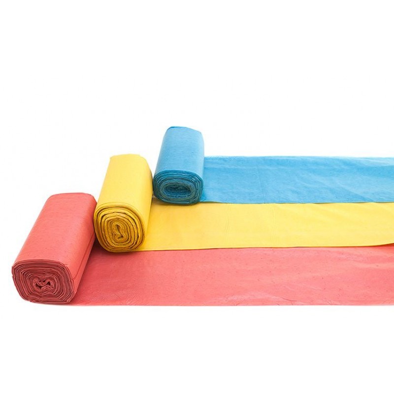 Combo 3 cuộn túi rác màu (Size: tiểu, trung, đại)