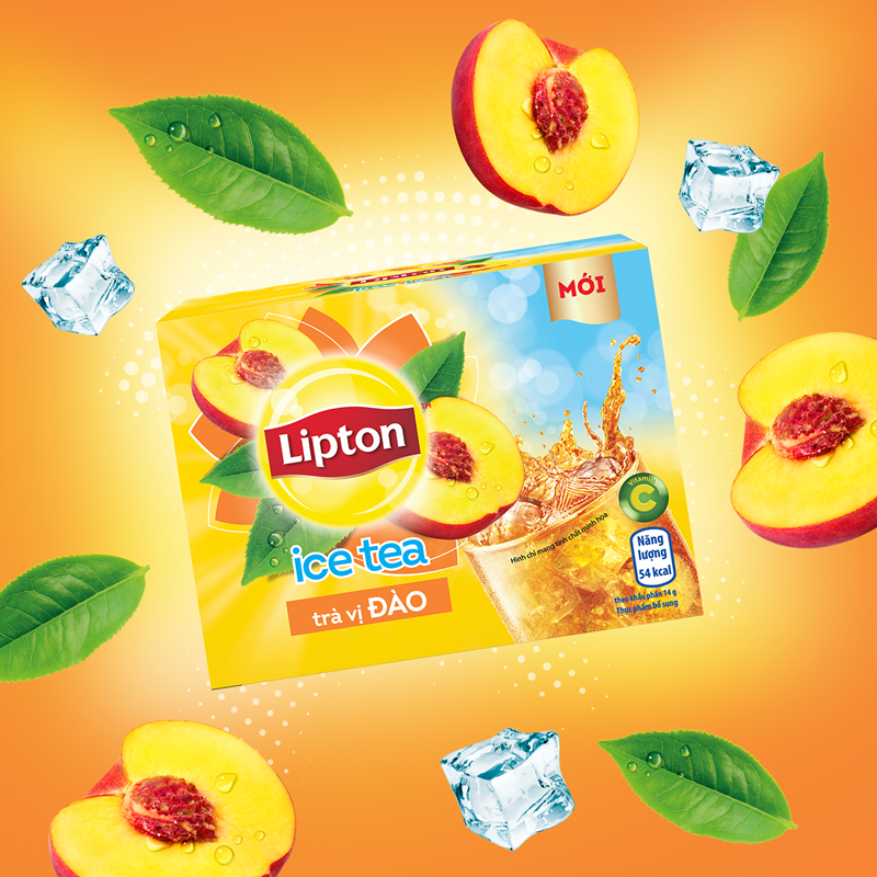 Trà đào Lipton Ice Tea Hộp 224g (14g x 16 gói)