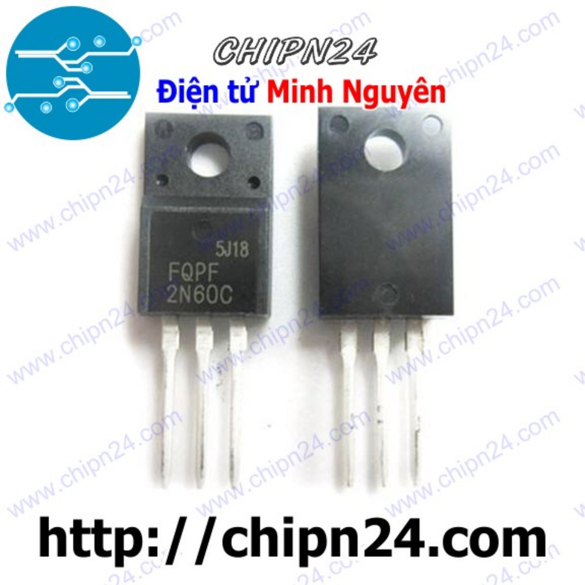 Mosfet 2n60 to-220f 2a 600v kênh n
