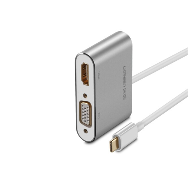 Cáp chuyển USB Type-C to HDMI và VGA - Ugreen 50317