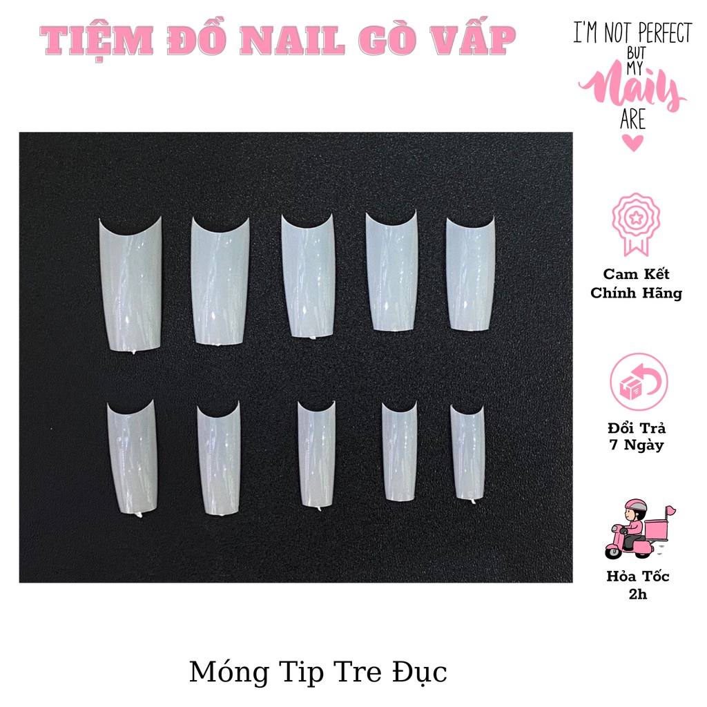 Móng Nối Móng Tip HSM Túi 500 móng nhựa dẻo đủ size 0 - 9