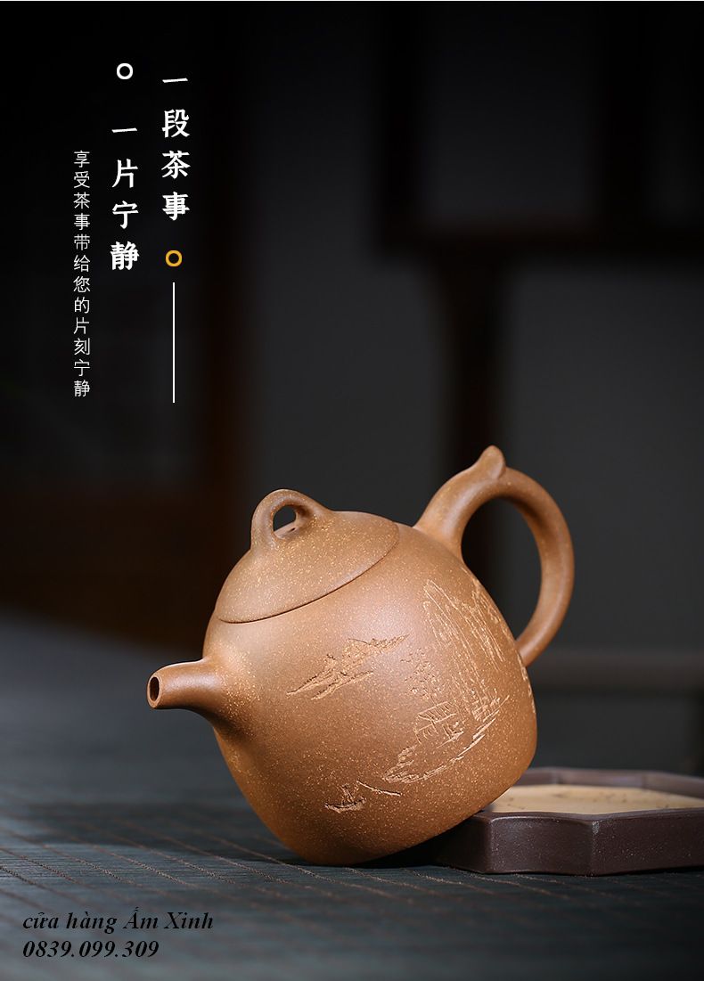 Ấm Tử Sa Nghi Hưng Tần Quyền 420 ml