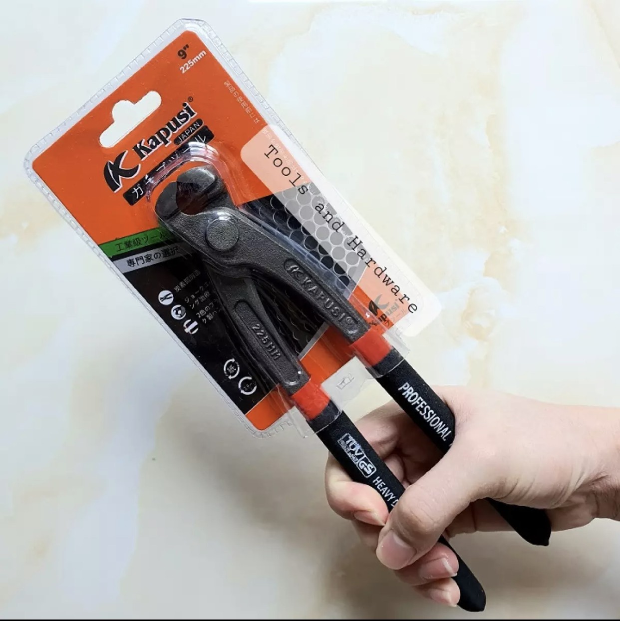 Kìm càng cua 9'' Kapusi 225mm chuẩn Nhật