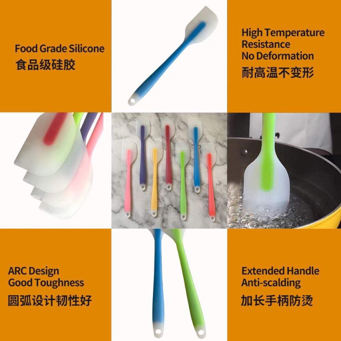 Phới Silicon Trộn Bột Làm Bánh,Cây Vét Spatula
