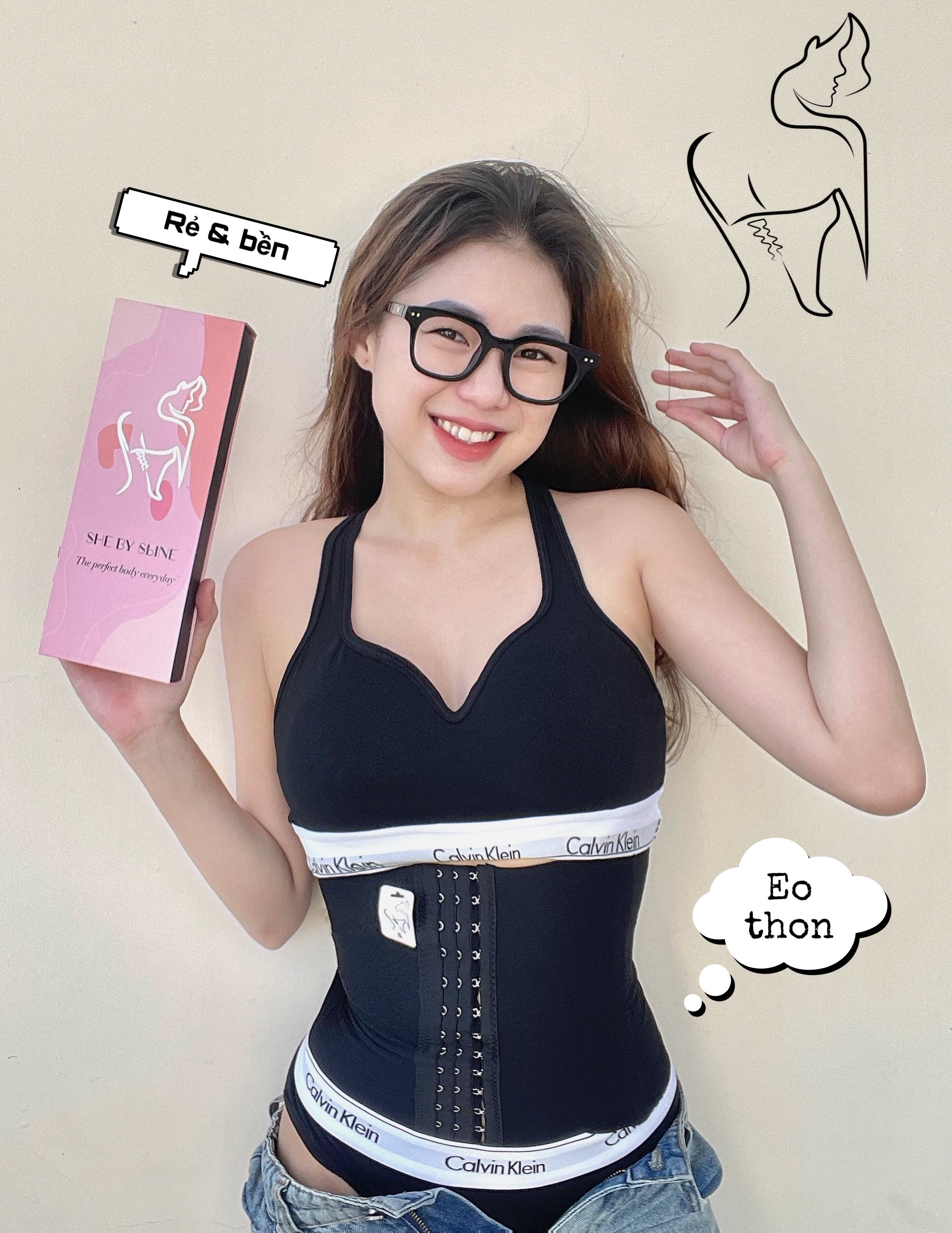 Đai nịt bụng siết eo định hình She by sline