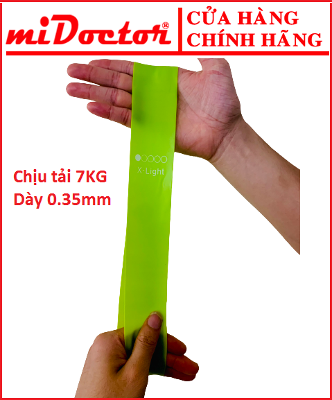 Dây miniband, dây đàn hồi kháng lực tập cơ mông đùi, Bộ 5 Dây Đàn Hồi Tập Yoga, Dây Kháng Lực Tập Gym, Dây Đàn Hồi Tập Thể Dục - Hàng Chính Hãng miDoctor