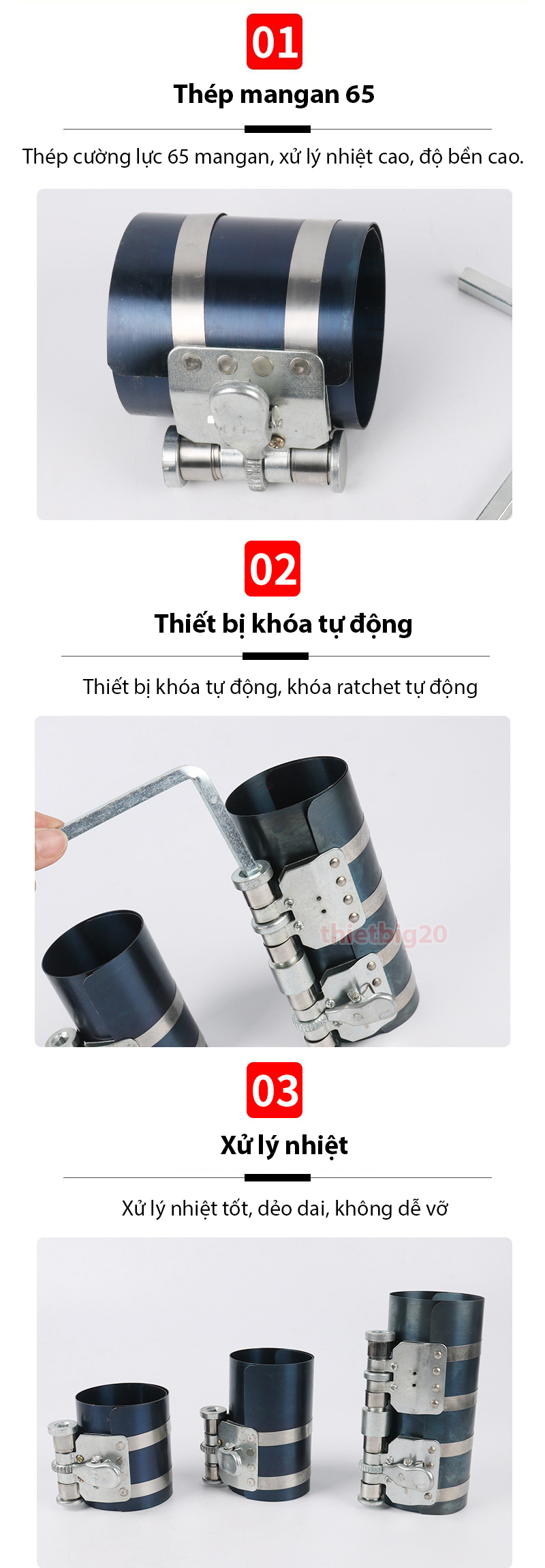 Cảo Vô Bạc Ép Xéc Măng Piston