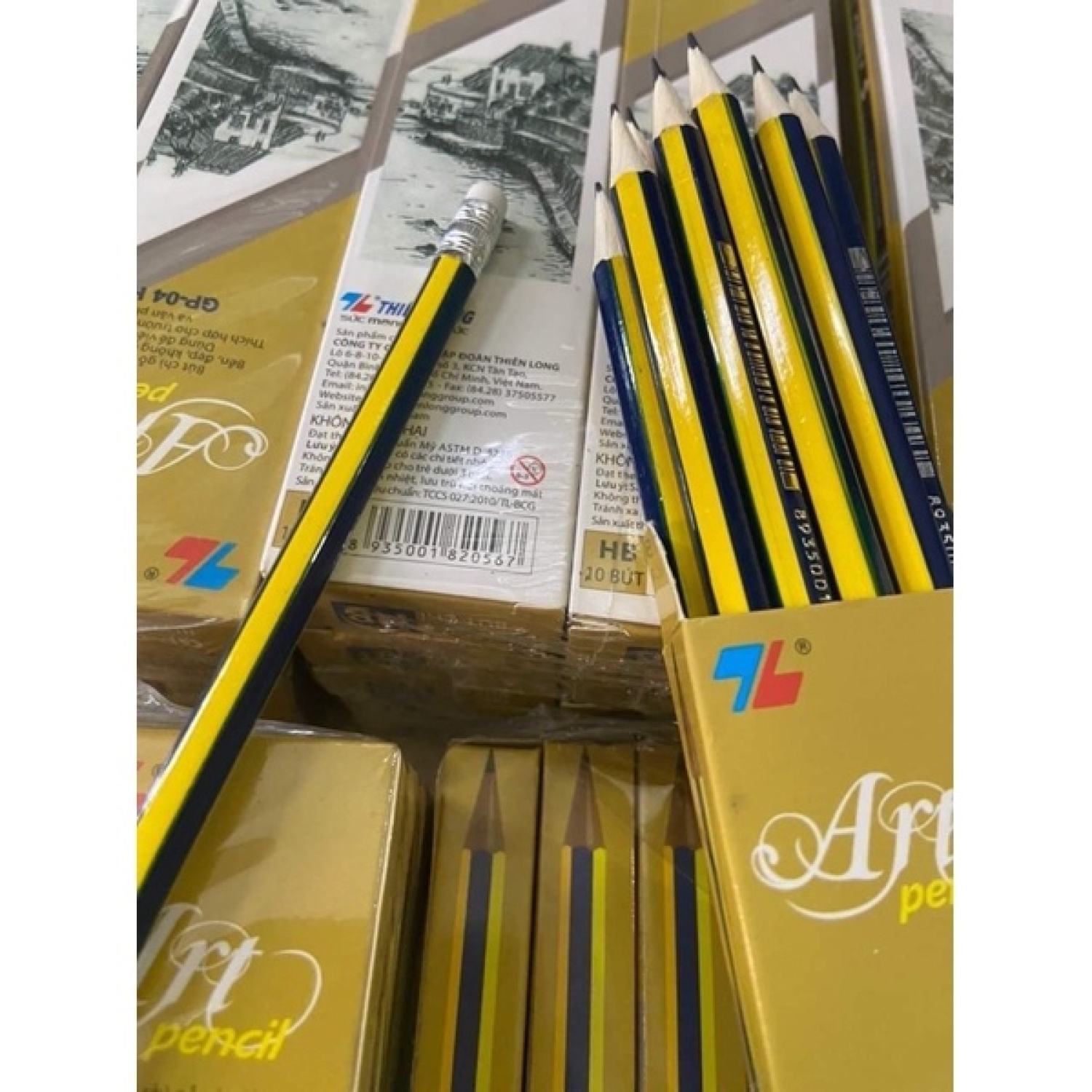 Hộp bút chì thiên long gp-04 hộp 10 cây