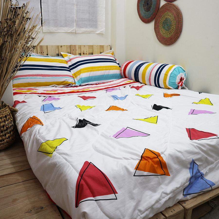 Bộ Ga Gối Cotton Đũi Hàn Quốc - ACD 003