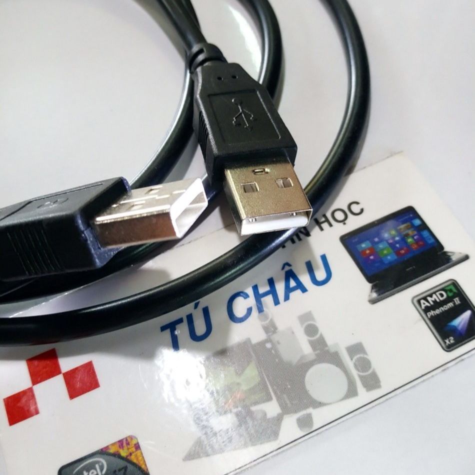 Cáp USB Link (Cáp 2 đầu đực USB 2.0) - Cáp dài 1.5 M
