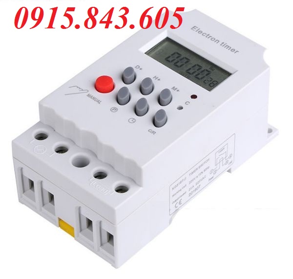 Công Tắc Hẹn Giờ (timer điện tử) KG316T-2 màn hình điện tử, có pin sạc lưu trữ bộ nhớ