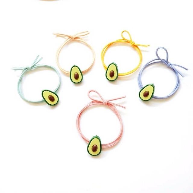 Combo 5 dây cột tóc hình quả bơ phong cách hàn quốc - SakuraShop
