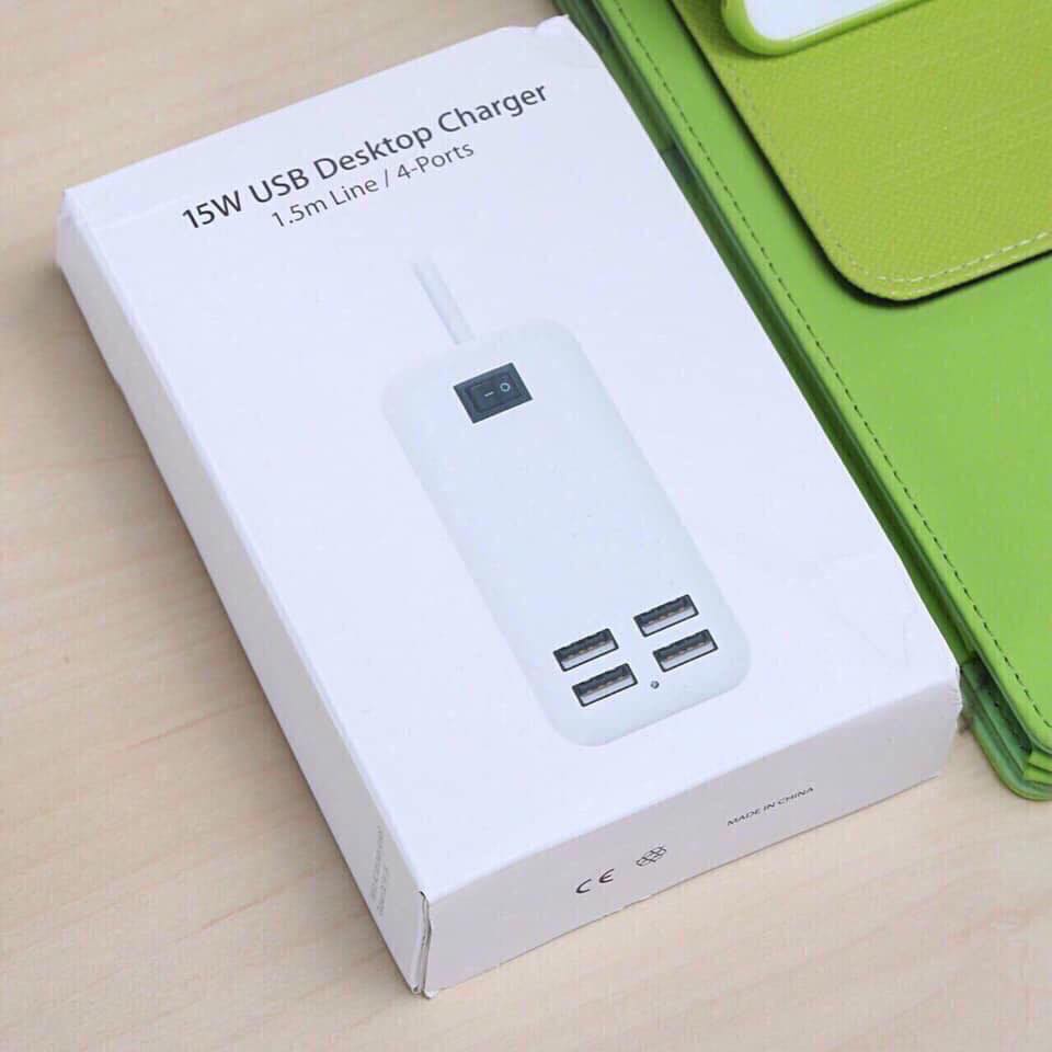 Ổ CẮM SẠC 4 CỔNG USB 5V-3A (15W)