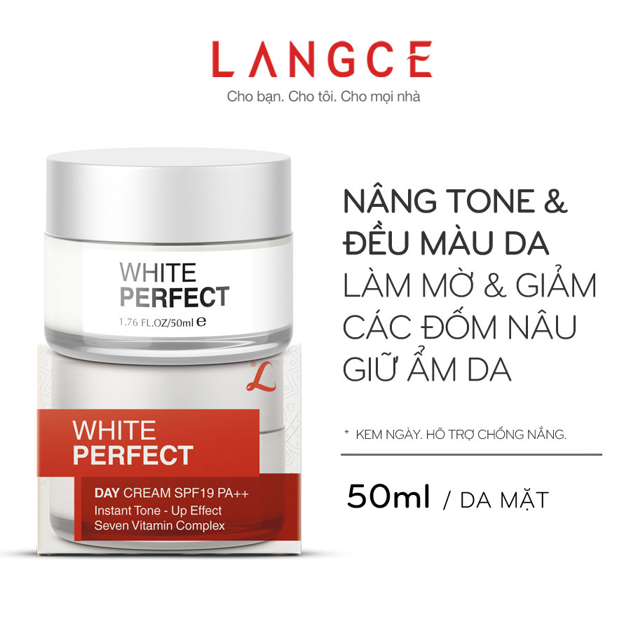 BỘ TRẮNG DA, GIỮ ẨM MỀM MỊN ĐẸP DA WHITE PERFECT Se+Cr LANGCE